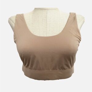 JOYSPUN Brushed Micro Scoop Bralette in Brown for Teens Size L NWT